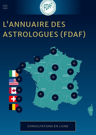 Capture d'écran d'une page du site