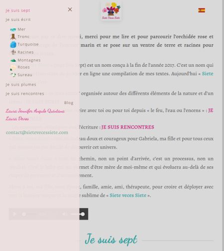 Capture d'écran d'une page du site